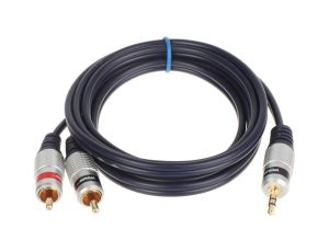 Kabel 2xCINCH / JACK 3.5mm 2C-W/J-W-1.5M-HQ 1.5m VITALCO