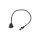 GOOBAY-65641 Przedłużacz RJ45 S/FTP 6a linka Cu LSZH czarny 0,5m 27AWG