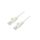 U/UTP5-CCA-150WH Patch cord U/UTP 5e linka CCA PVC biały 15m 27AWG