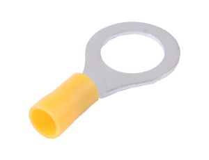 Końcówka kablowa izolowana oczkowa Cu M12 100szt żółta OKY12