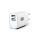 Sieciowa ładowarka 2x usb-a 5v 2.4a 12w max. biała IPW-USB-12W2A