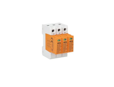 Ochronnik przepięć fotowoltaiczny DC klasy T1T2 (B+C) 3P 1200V 12,5kA RED