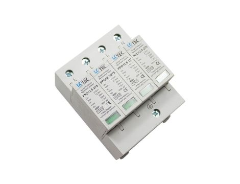 Ogranicznik przepięć Typ T1+T2 3-fazowy 4P 12,5kA LCTEC PPO12,5-275/4