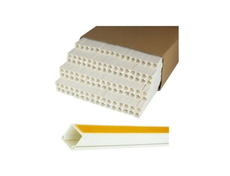 Listwa elektroinstalacyjna 25x25 kanał kablowy BKK 25x25mm korytko 25x25 z pokrywą i taśmą 2-stronną KARTON=96m 48szt NEKU