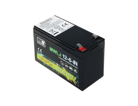 Akumulator LiFePO4 12,8V 6Ah MWLJ 12-6-IN T1