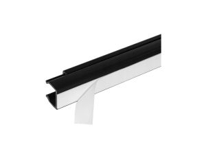 Listwa elektroinstalacyjna kanał kablowy LST czarny 17x15mm korytko z pokrywą i taśmą montażową 2-stronną / 2 m /