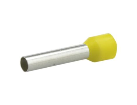 Końcówka tulejkowa izolowana typ HI / TE DIN 6,0mm2 / 18mm miedziana cynowana galwanicznie żółta Elpromet 100szt.