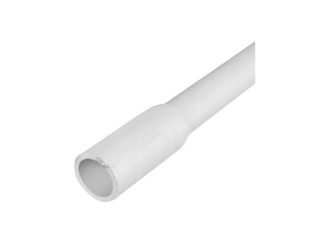 Rura odgromowa sztywna RCOM 20mm gładka kielichowa (ścianka 4mm) 1250N biała 2m ELMARK / 2 m /