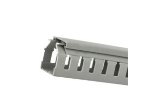 Kanał grzebieniowy 25x25mm szary korytko kablowe z pokrywą EURO-BOX / 2 m /