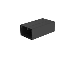 Kanał parapetowy dwuścienny PK czarny 90x55 IK07 KOPOS do instalacji modułów 45x45mm Mediabox / 2 m /