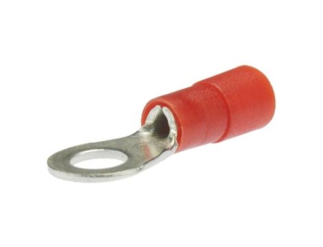 Końcówka oczkowa izolowana typ KOE DIN 10mm2 / M8 miedziana cynowana galwanicznie czerwona ERKO