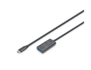Kabel przedłużający aktywny, USB 3.2 5Gbps, USB-C - USB-A, 5m DA-73110