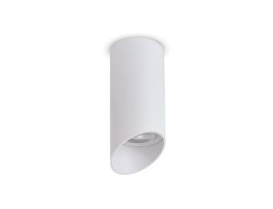 Oprawa natynkowa / tuba Maclean, punktowa, okrągła, aluminiowa, GU10, 55x130mm, kolor biały, MCE360 W