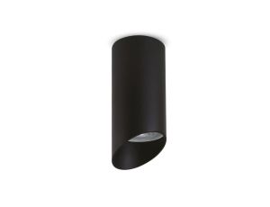 Oprawa natynkowa / tuba Maclean, punktowa, okrągła, aluminiowa, GU10, 55x130mm, kolor czarny, MCE360 B