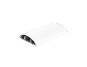Listwa maskująca przewody TV maskownica uniwersalna napodłogowa naścienna 74x20mm biała 2m z folią ochronną KOPOS / 2 m /