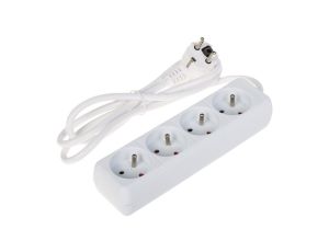 Przedłużacz 4-gniazda PR-1.5M-4G/W 1.3m