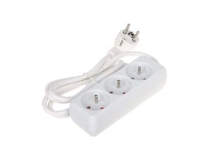 Przedłużacz 3-gniazda PR-1.5M-3G/W 1.3m