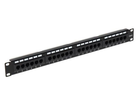 Patch panel RACK 19cali 24xRJ45 PP-24/RJ/6
