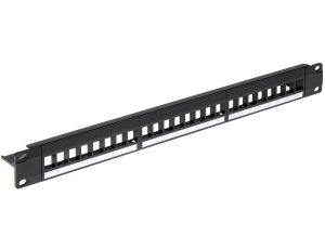 Patch panel RACK 19cali 24xKEYSTONE PP-24/FX/C1