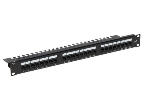 Patch panel RACK 19cali 24xRJ45 PP-24/RJ/6C