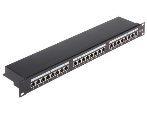 Patch panel RACK 19cali 24xRJ45 PP-24/RJ6-C/FTP-S