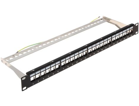 Patch panel RACK 19cali 24xKEYSTONE PP-24/FX/C