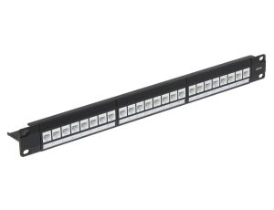 Patch panel RACK 19cali 24xKEYSTONE PP-24/RJ-FX/6C