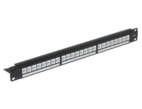 Patch panel RACK 19cali 24xKEYSTONE PP-24/RJ-FX/6C