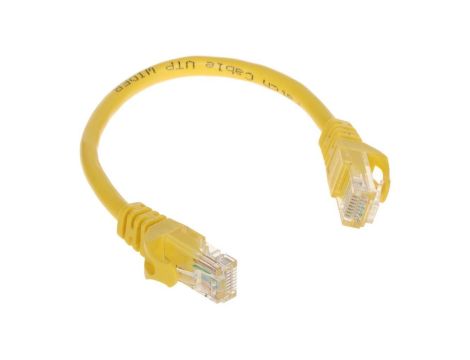 Patchcord RJ45/0.2-YELLOW 0.2m