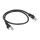 Patchcord RJ45/0.5-BLACK 0.5m