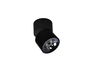 Tuba natynkowa z opcją ruchomego reflektorka czarna Brema LED CCT do salonu LP-2626/1RM BK movable Light Prestige