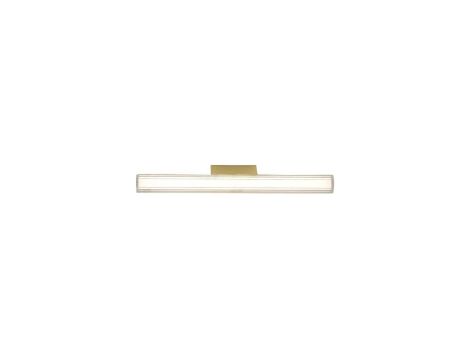 Kinkiet Linea 45cm z modułem LED szklany klosz złote elementy do salonu LP-0510/1W-45 GD Light Prestige