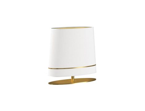 Lampa Stojąca biurkowa BOOTES 1xE27 biało złota MILAGRO BY MACIEJ ZIEŃ