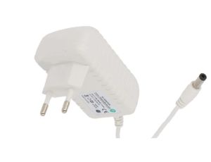 POSB05200A-WH Zasilacz adapter biały 10W 5V 2A gniazdo AC:CEE7/16. wtyk DC:2.1/5.5(+)