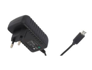 POSB05200A-MICRO Zasilacz impulsowy czarny 10W 5V 2A gniazdo AC:CEE7/16. wtyk DC: micro USB