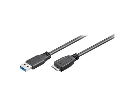 USB3.0-MICBM/1.0 Kabel USB 3.0 USB A wtyk, USB B micro wtyk 1m czarny 5Gbps
