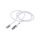 GOOBAY-74157 Kabel USB 3.0 RJ45 wtyk, USB A wtyk niklowany 1m biały F/UTP