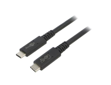 USBC.4-1.0BK Kabel Thunderbolt 3, Thunderbolt 4, USB 4.0 1m czarny 40Gbps