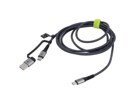 GOOBAY-70279 Kabel USB 2.0 USB A wtyk, USB C wtyk x2 3m czarno-szary szary