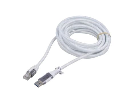 GOOBAY-74160 Kabel USB 3.0 RJ45 wtyk, USB A wtyk niklowany 3m biały F/UTP