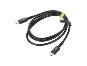USBC.2.0-240-010BK Kabel USB 2.0 USB C wtyk, z obu stron 1m czarny 480Mbps PVC