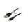 USB.C-M/A-M-03 Kabel USB 2.0 USB A wtyk, USB C wtyk niklowany 3m czarny