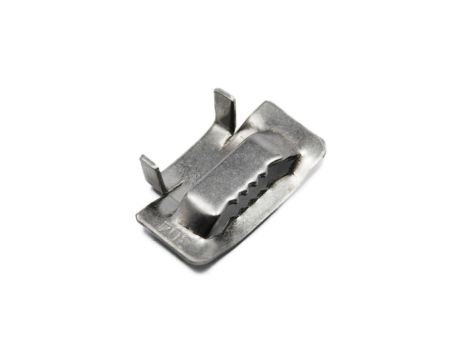 Zacisk/spinka z ząbkami do taśmy stalowej 20 mm, komplet 100 sztuk