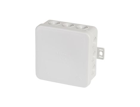 Puszka instalacyjna natynkowa typu KLIK 85x85x40mm hermetyczna IP54 szara E113 F-TRONIC