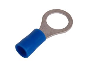 Końcówka kablowa izolowana oczkowa Cu M8 100szt niebieska OKB8