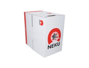 Kabel teleinformatyczny U/UTP kat.5e 155MHz wewnętrzny Eca PVC szary NEKU /305m/