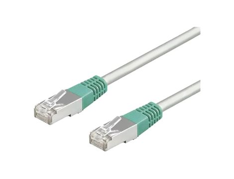 F/UTP5-CCA-CR-100 Patch cord F/UTP 5e linka CCA PVC szary 10m 26AWG