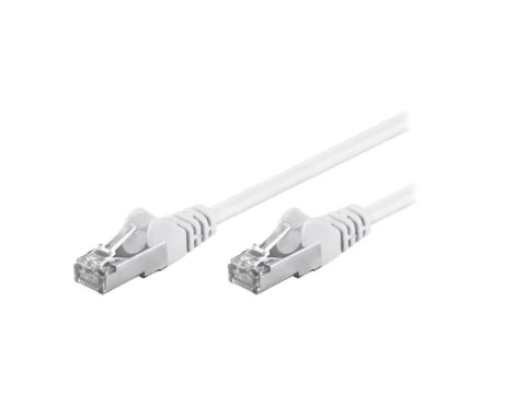 F/UTP5-CCA-075WH Patch cord F/UTP 5e linka CCA PVC biały 7,5m 26AWG