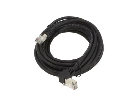 F/UTP5-90-050BK Patch cord F/UTP 5e linka CCA PVC czarny 5m 26AWG
