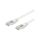 SF/UTP5-CCA-100WH Patch cord SF/UTP 5e linka CCA PVC biały 10m 26AWG
